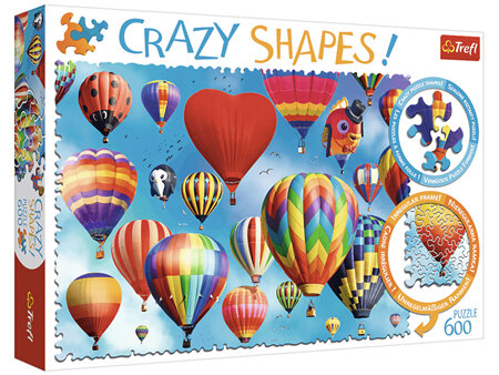 Trefl 600 Piece 'Crazy Shapes' Jigsaw Puzzle: Colourful Balloons