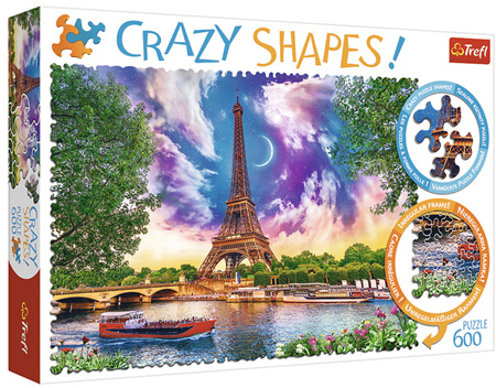 Trefl 600 Piece 'Crazy Shapes' Jigsaw Puzzle: Sky Over Paris