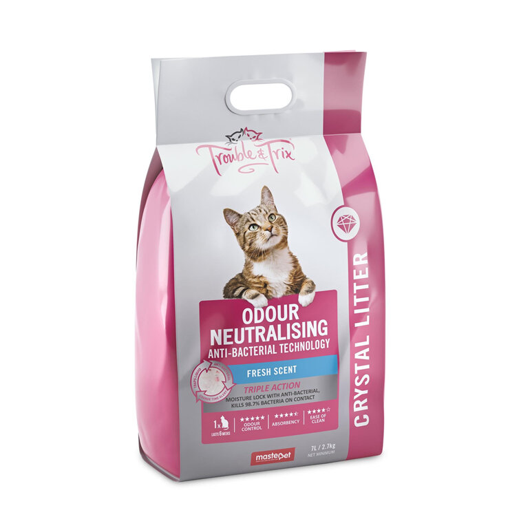 Trouble & Trix Anti-bacterial Crystal Cat Litter