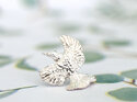 Tui bird native nz silver wedding lapel pin brooch lilygriffin nz jewellery