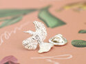 Tui bird native nz silver wedding lapel pin brooch lily griffin nz jewellery