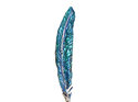 Tui feather blue green lapel pin brooch sterling silver lily griffin nz jeweller