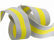 Tula Pink Webbing 1.5"  Soft Grey & Yellow