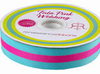 Tula Pink Webbing 1.5"  Aqua & Hot Pink