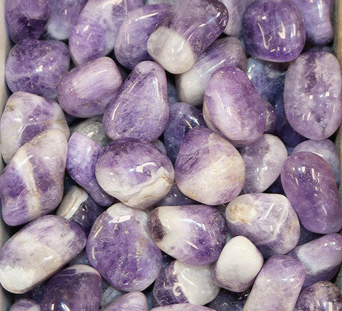 Tumbled Stone Chevron Amethyst