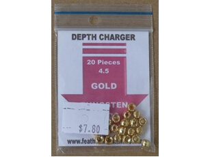 Tungsten Beads - 4.5mm Gold