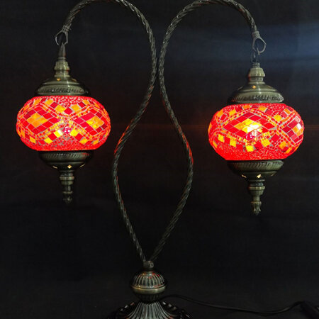 Turkish Mosaic Lamp Double