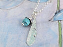 turquoise december birthstone charm pendant feather lily griffin nz jewellery