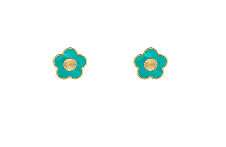 Turquoise Mother of Pearl Earrings
