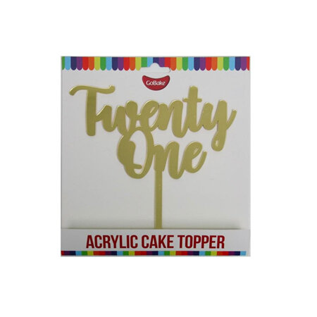 Twenty One cake topper