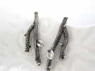 Twig Sterling Silver Earrings Nature Inspired Woodland Julia Banks Jewellery