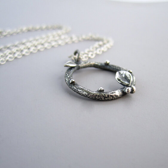 Twig Wreath Necklace Sterling Silver Julia Banks Jewellery