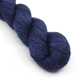 twisted skein of 4ply yarn in steel blue