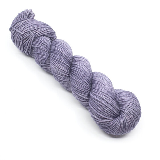 twisted skein of DK Bluefaced Leicester in Pigeon grey
