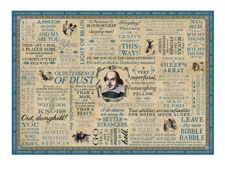 Unemployed Philosophers Guild 1000 Piece Jigsaw Puzzle Shakespearean Insults