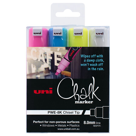 Uni Chalk PWE-8K - Set of 4