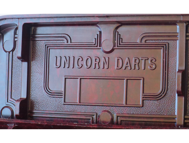 Unicorn darts bakelite box