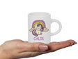 Unicorn Rainbow Personalised Fluffy Mug