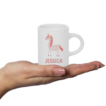 Unicorn Standing Personalised Fluffy Mug