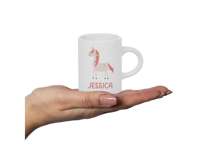 Unicorn Standing Personalised Fluffy Mug