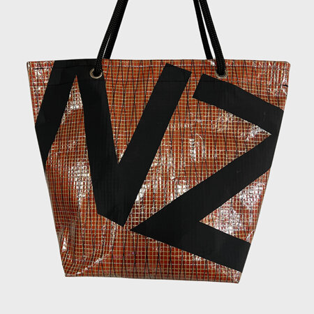 Upcycled Sail Rope tote with ZIP - NZ