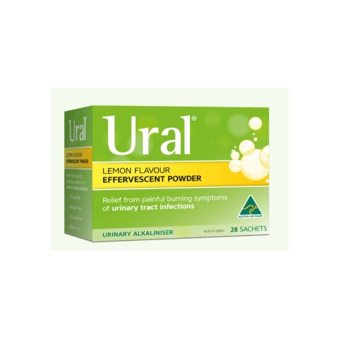 Ural Effervescent Sachets 4g x 28 Pack - Lemon