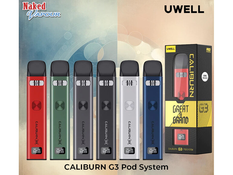 Uwell Caliburn G3 Pod System @ Naked Vapour