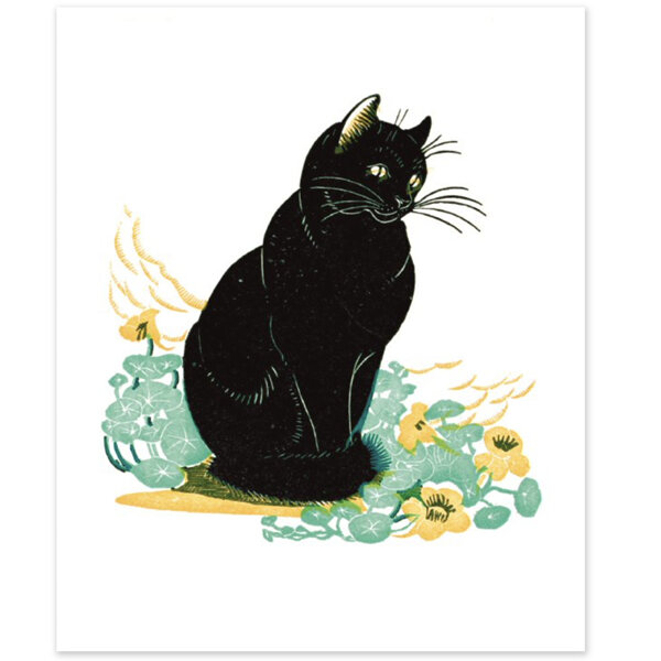 V&A Lucky Cat 1930's Design Card