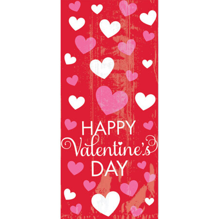 Valentine's Day cellophane bags x 20