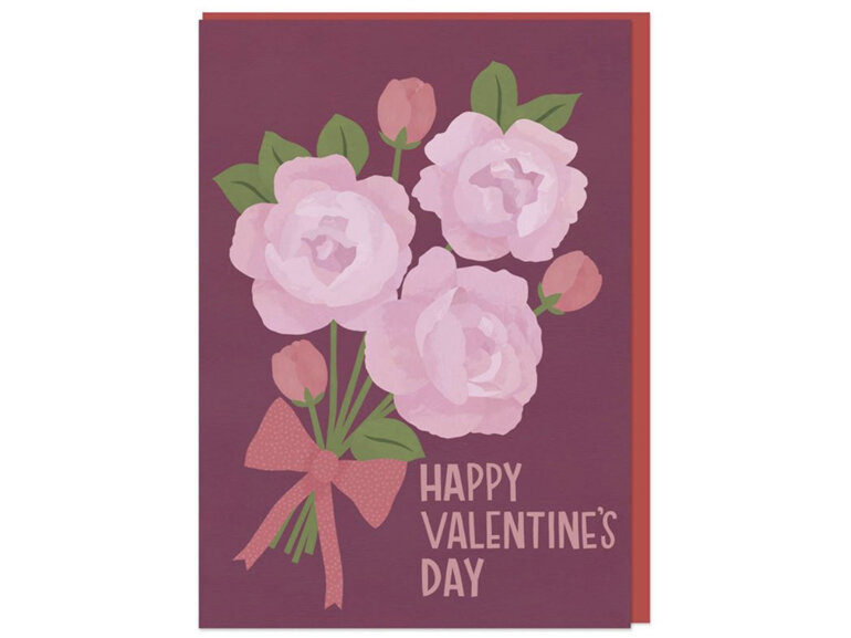 Valentine's Raspberry Blossom Card