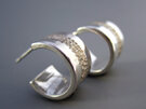 Vapour Sterling Silver Cuff Earrings