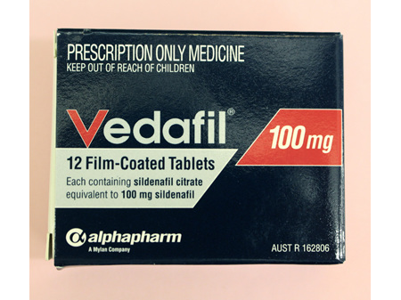 Vedafil 100mg 12s  ( Sildenafil )  ONLY AVAILABLE ON PRESCRIPTION OR INSTORE PHARMACIST CONSULT