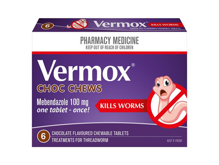 Vermox Choc 6 Tab