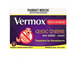 VERMOX Choc Chews Tabs 6s