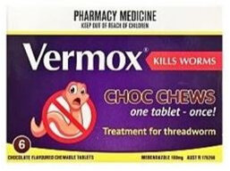 VERMOX Chocolate Chews Tabs 6s