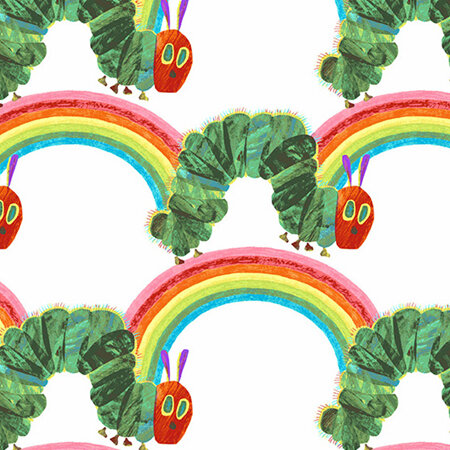 Very Hungry Caterpillar - Bright Rainbow White