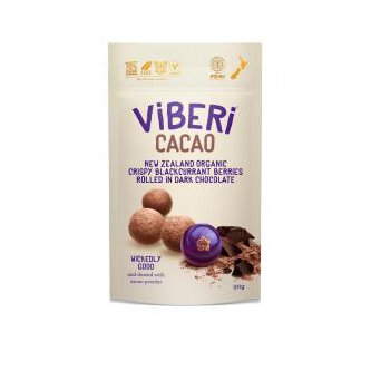 Viberi Organic Blackcurrants  Cacao 90g