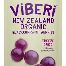 Viberi Organic Blackcurrants Freeze Dried 120g