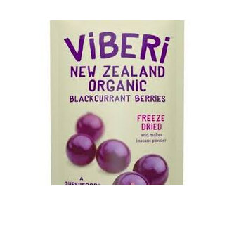 Viberi Organic Blackcurrants Freeze Dried 120g