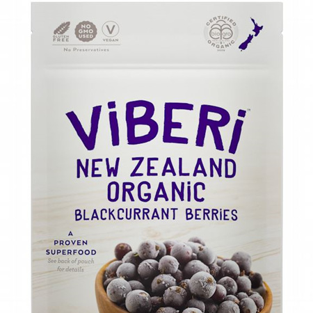 Viberi Organic Blackcurrants Frozen 1kg