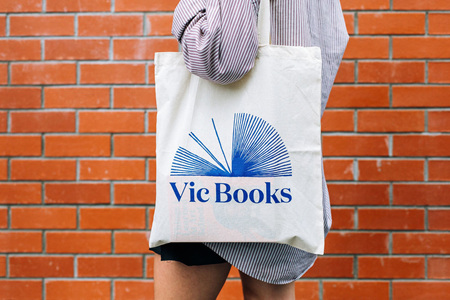Vic Books cotton tote