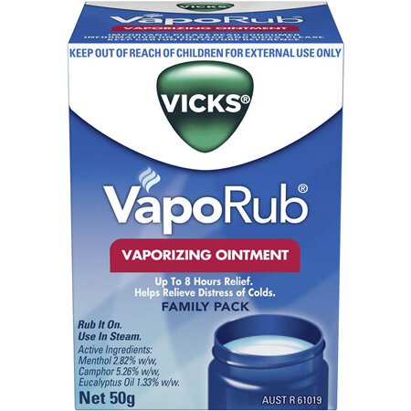 VICKS VapoRub Vaporizing Ointment 50g