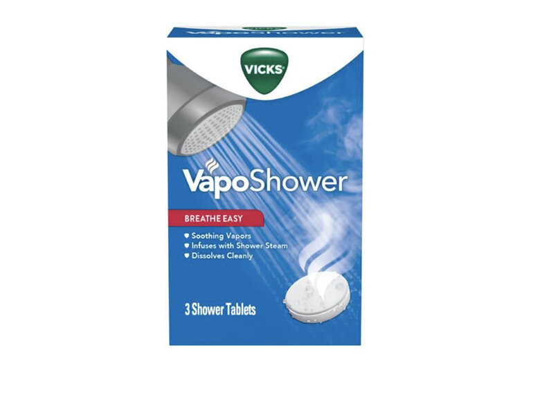vicks vaposhower tablets 3 cold flu covid congestion cough shower