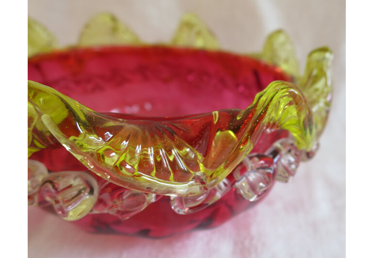 Victorian cranberry glass