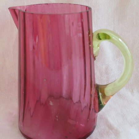 Victorian cranberry jug