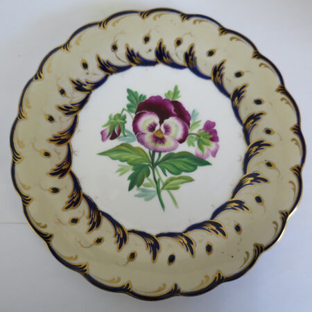 Victorian handpainted plate