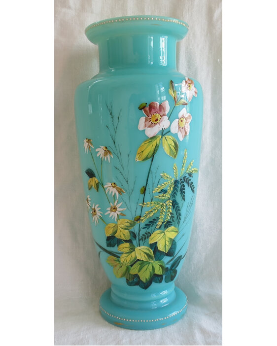 Victorian painted vase