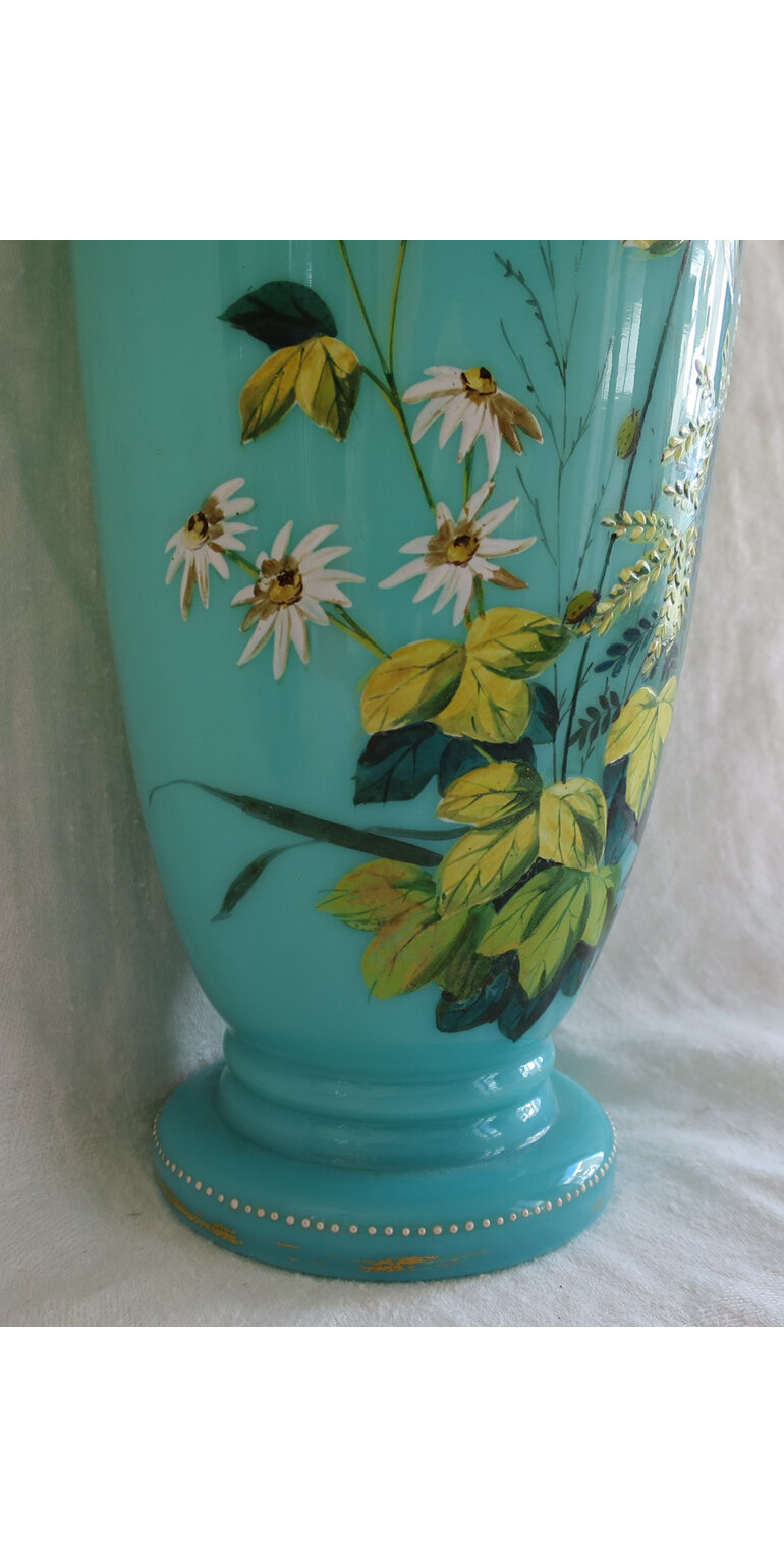 Victorian painted vase