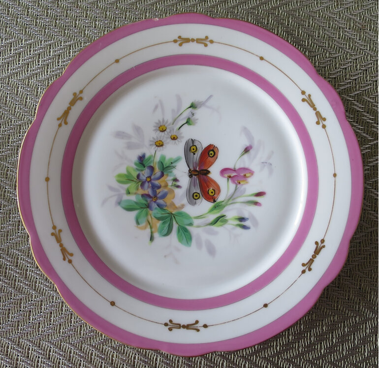 Victorian plate butterfly