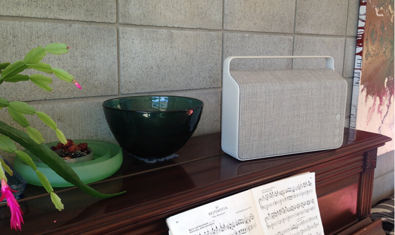 Vifa 'Copenhagen' wireless speaker in Pebble Grey from Totally Wired